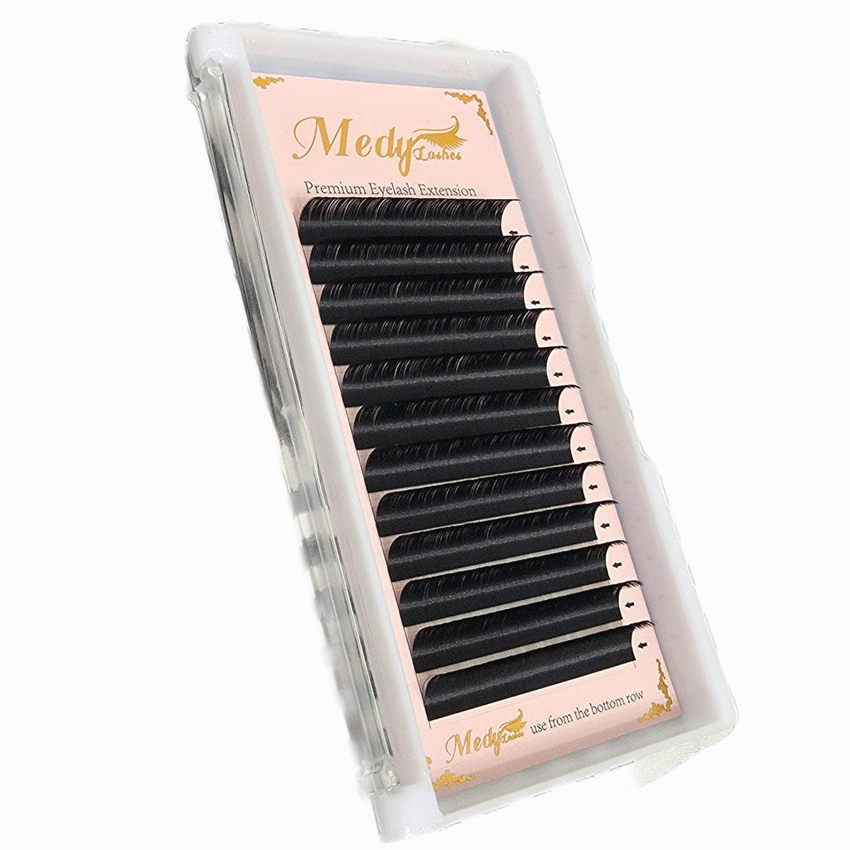 Black C Curl Eyelash Extensions 11mm 0.05 Premium False Lashes for Volume