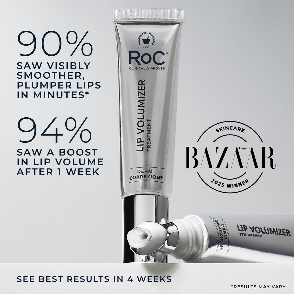 Lip Volumizer Treatment with Peptides - Smoothing & Plumping Serum - 2 Pack