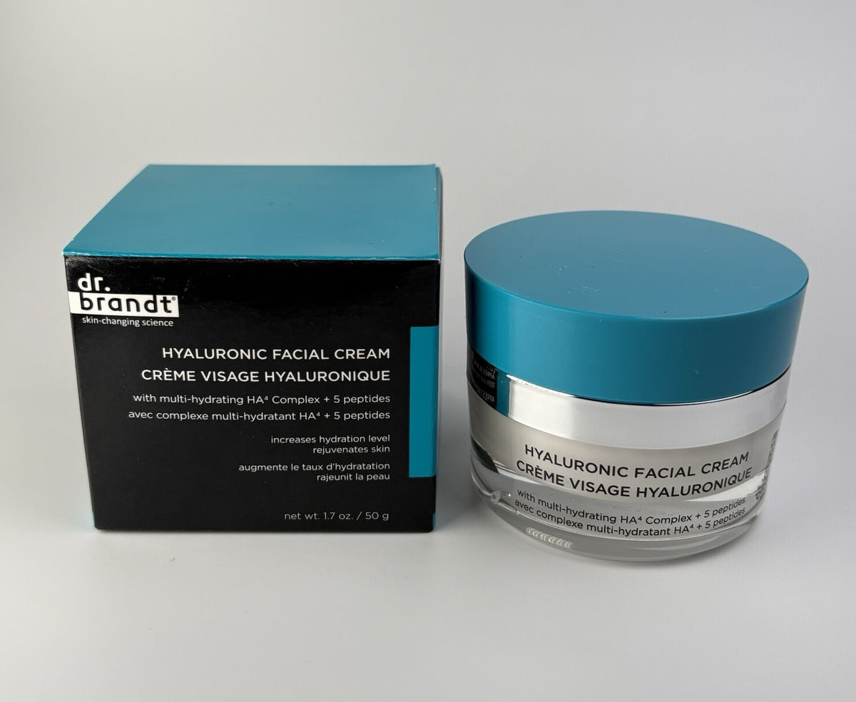 Hyaluronic Face Cream with Peptides 1.7 oz - Deep Hydration Moisturizer