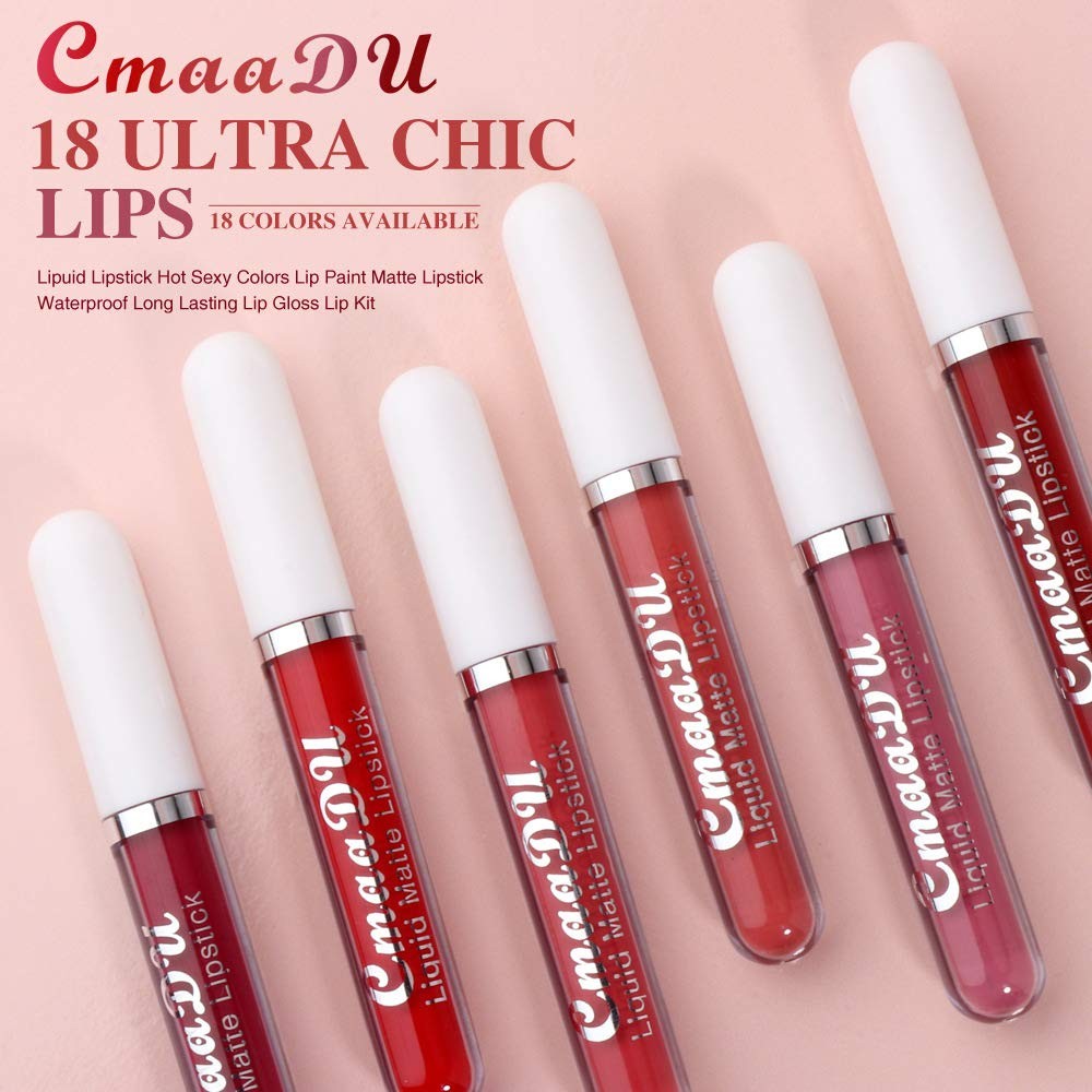 Long-Lasting Matte Lipstick Set - 6 Colors, 24H Wear, Natural Formula