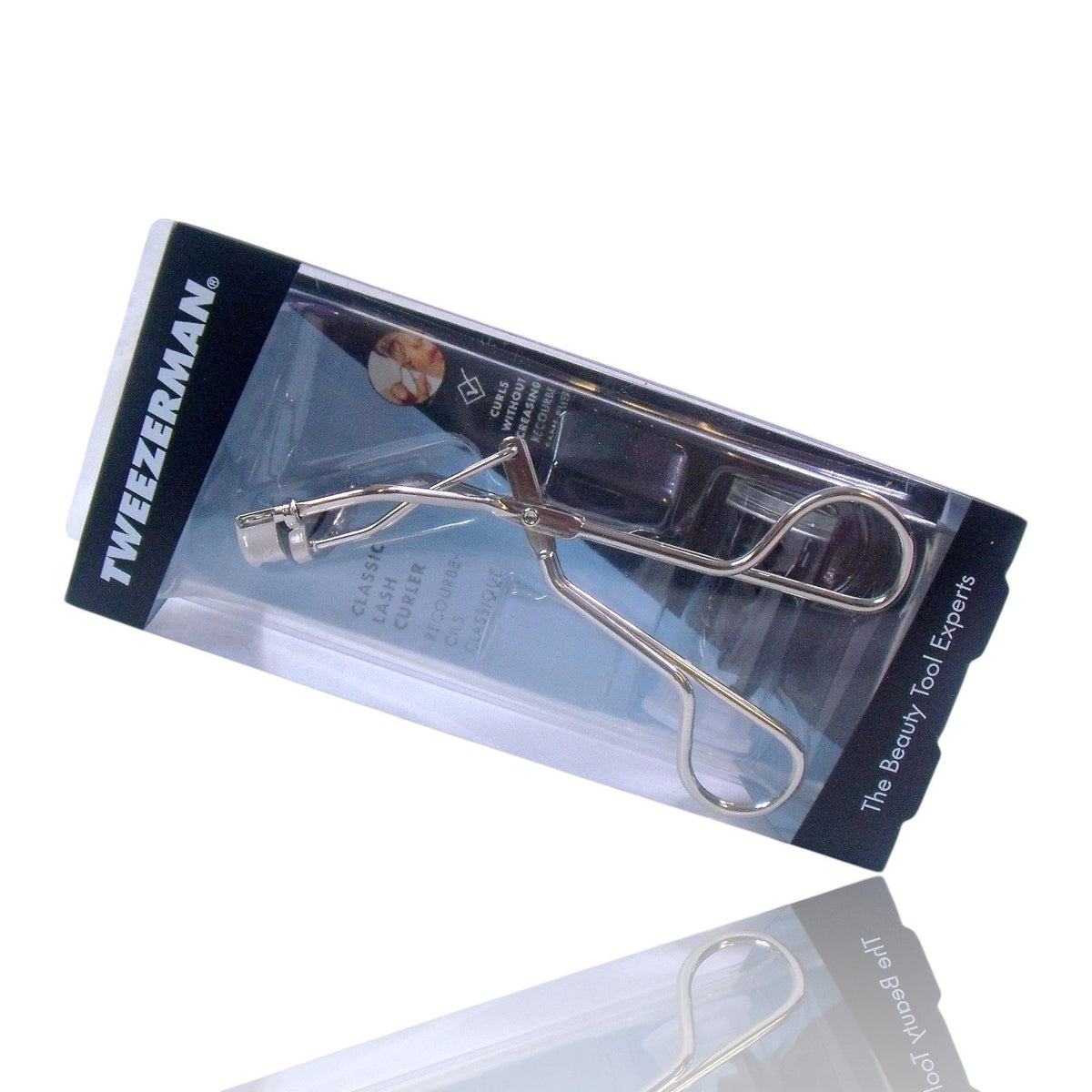 Lash Curler Set with Replacement Pads - Silver Eyelash Curlers, Salon Quality