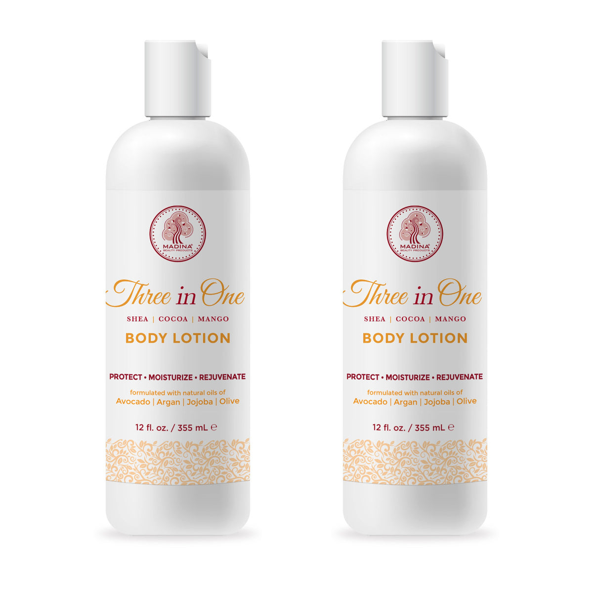 Three in One Body Butter Lotion - Shea, Mango & Cocoa (2-Pack)