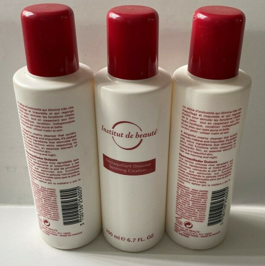 Unisex Soothing Facial Cleanser Set - 3 x 6.7oz Made in France