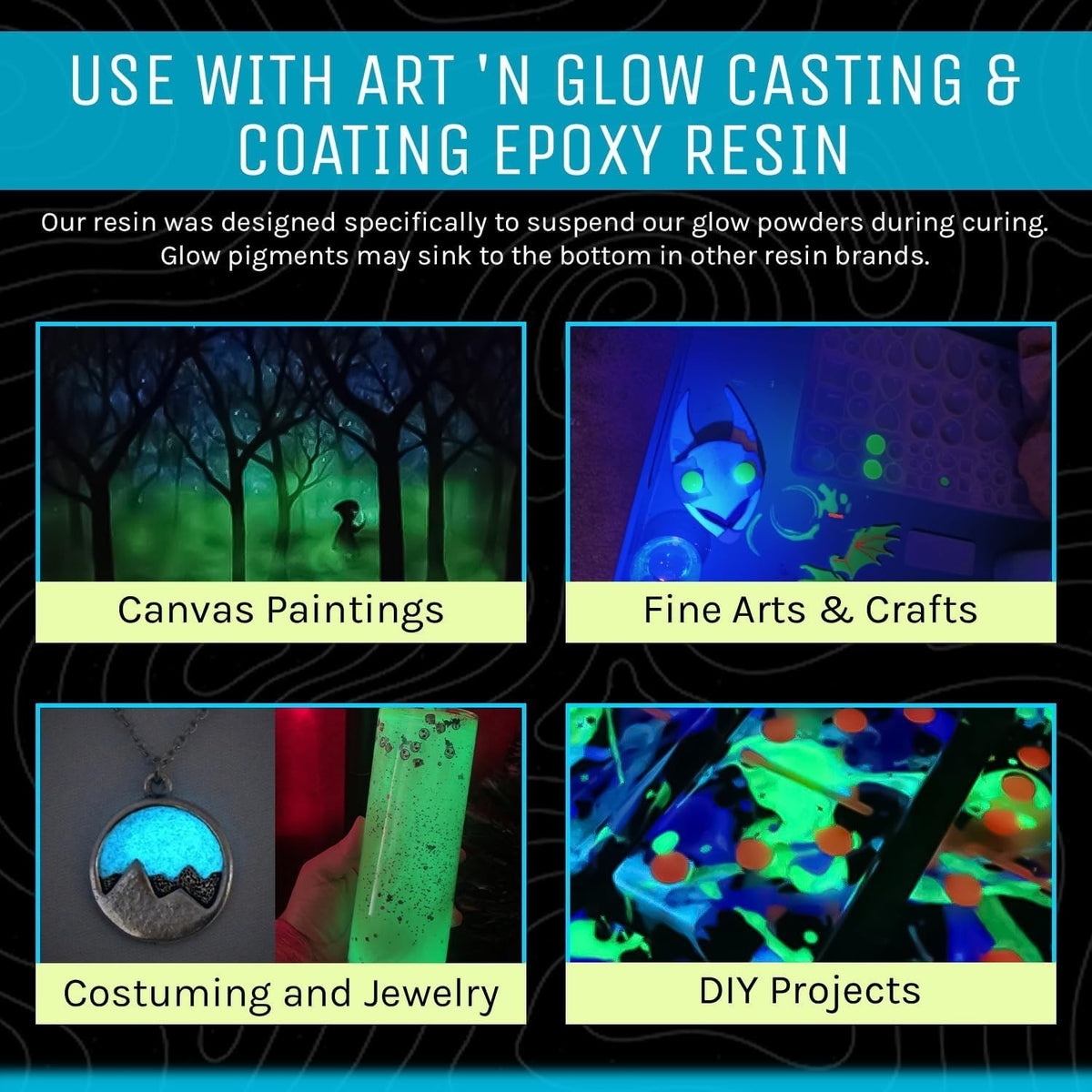 Glow in The Dark Powder Fluorescent Yellow 12g Non-Toxic Art & Craft Material