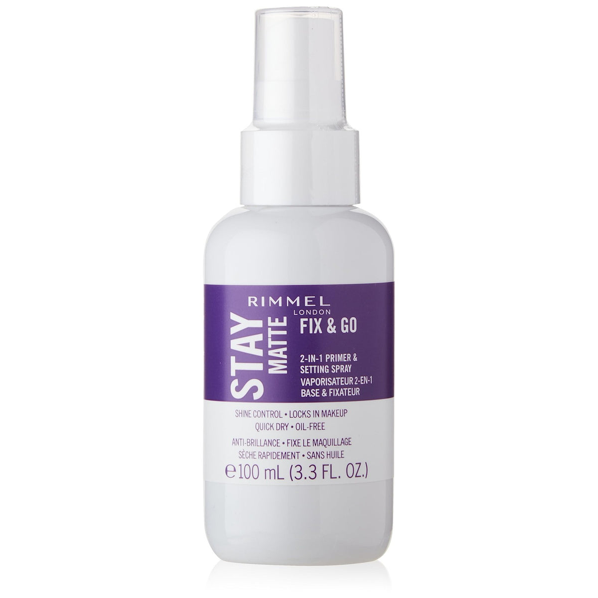 Makeup Primer & Setting Spray - Oil-Free, Transparent, 2-in-1