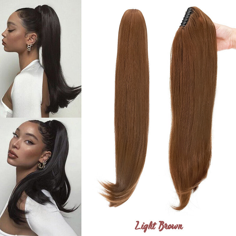 Claw On Ponytail Hair Extension - Human Hair Clip-In Style & Length Options