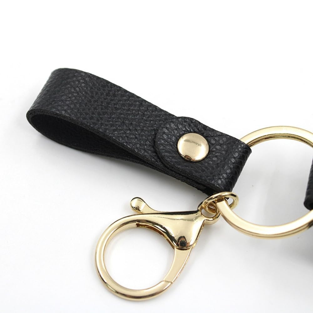 Travel Spray Bottle Set with Leather Keychain Holder, 30ml Refillable Leak-Proof