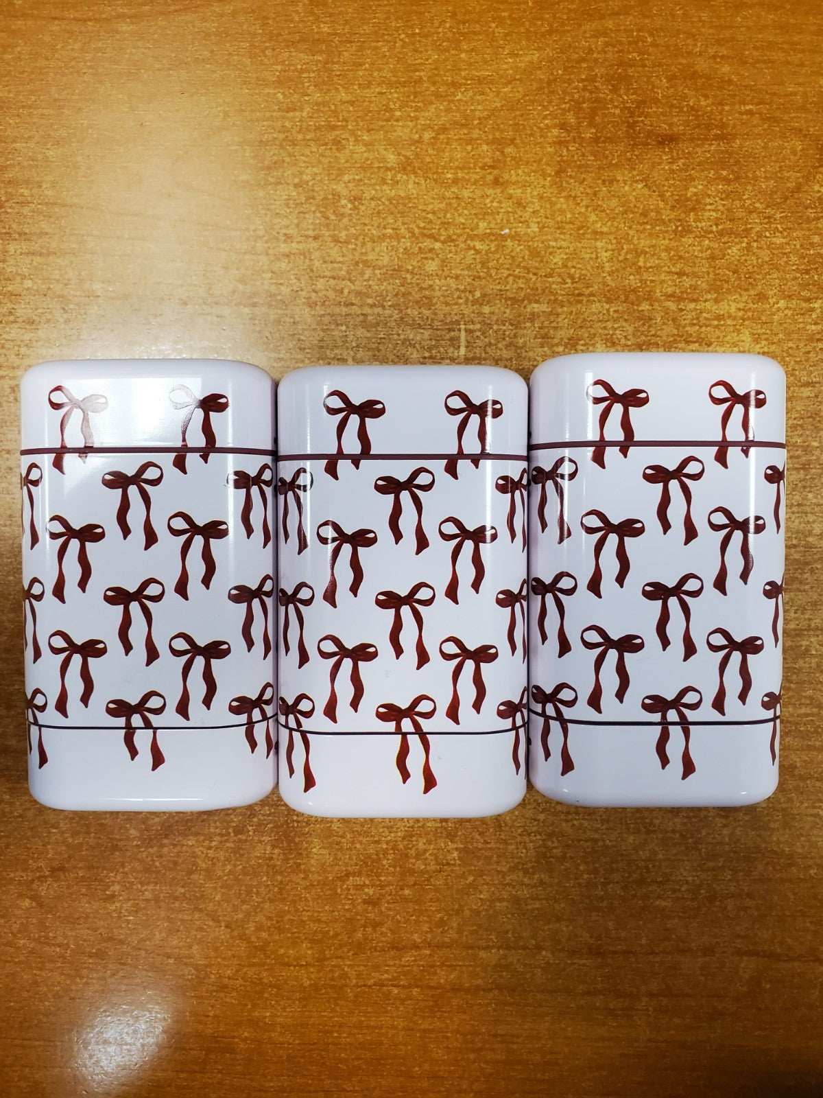 Refillable Deodorant Case with Bow Design - Pack of 3