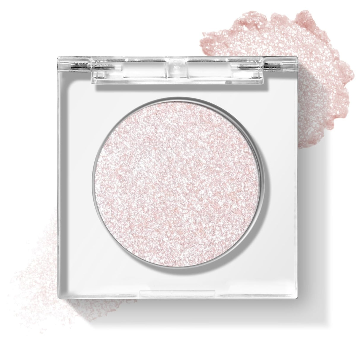 Glitter Eyeshadow - Pale Champagne Silver, Long-Lasting Blendable Makeup