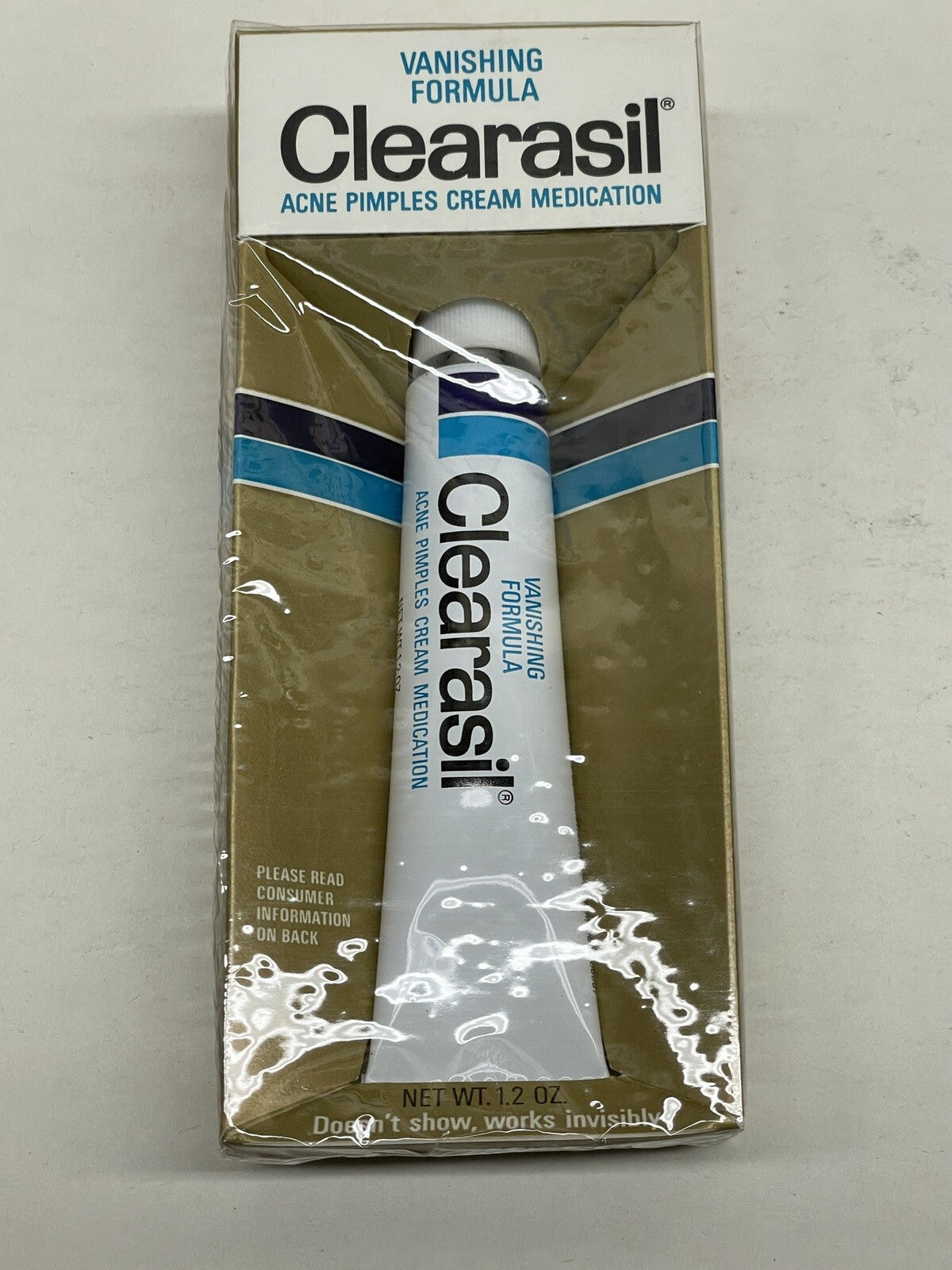 Vintage 1970s Clearasil Acne Cream 1.2 oz NOS