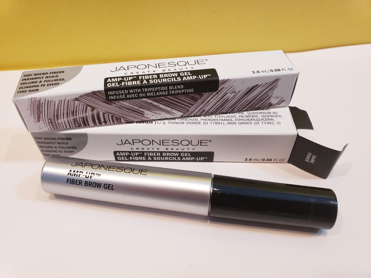 Fiber Brow Gel Dark 0.08oz - Set of 2 Micro-Fiber Eyebrow Enhancers