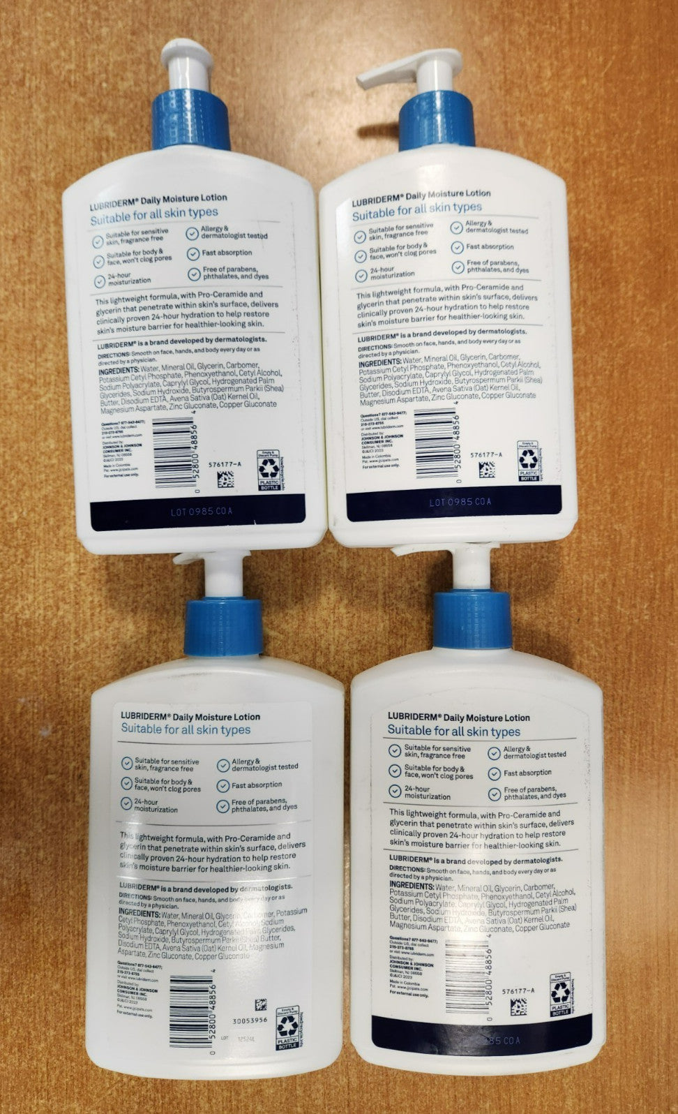 Daily Moisture Lotion, Fragrance Free, 16 oz - 4 Pack