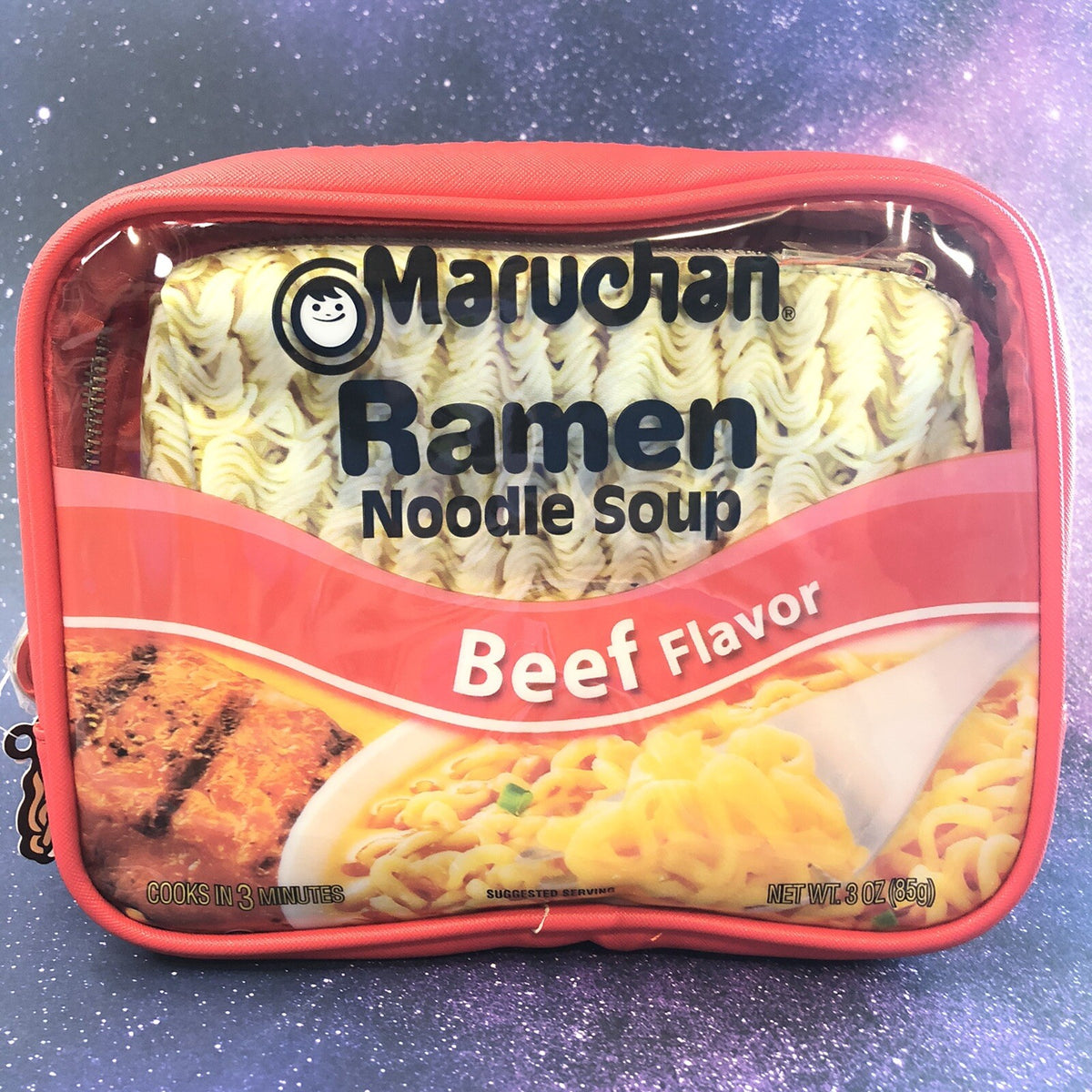 Maruchan Beef Ramen Noodle Soup Makeup Bag Set – 3 Sizes, Cosmetic Organizer