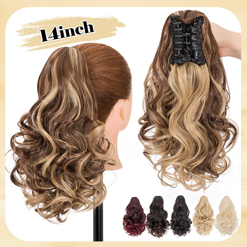 Thick Wavy Claw Clip Ponytail Hair Extension - Natural Look
