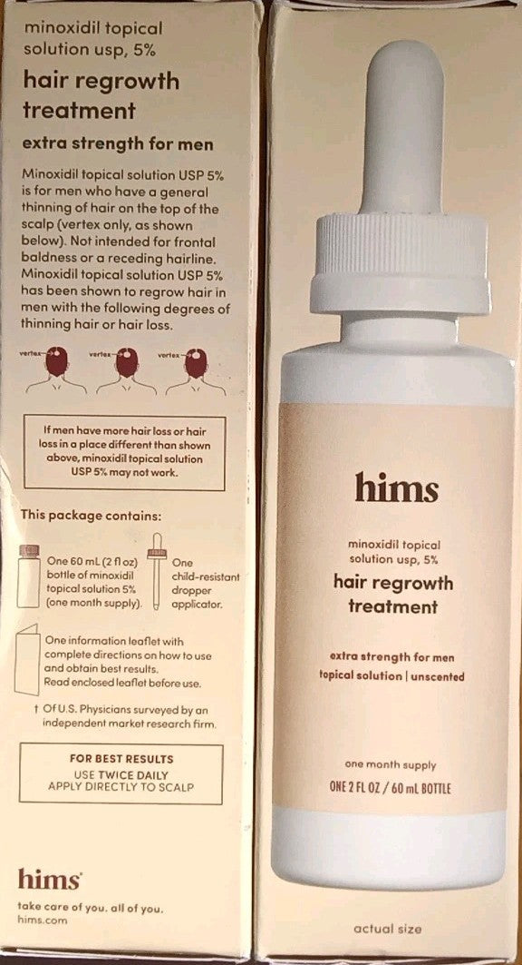 Minoxidil 5% Hair Regrowth Solution for Men - 4oz