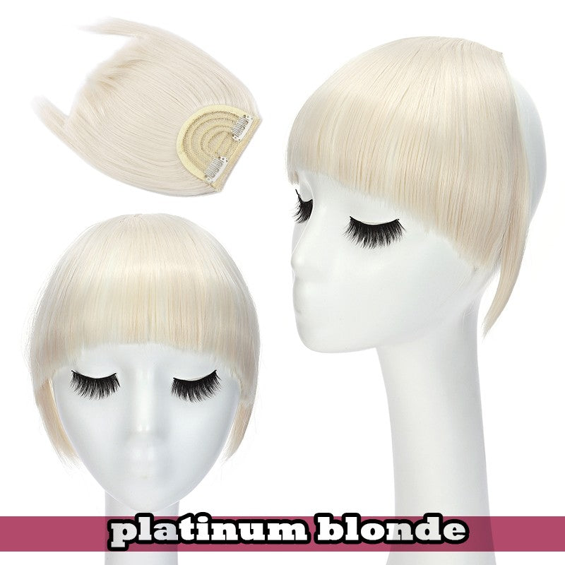 Women Braid Headband Topper with Bangs - Instant Hair Fringes & Hairbands