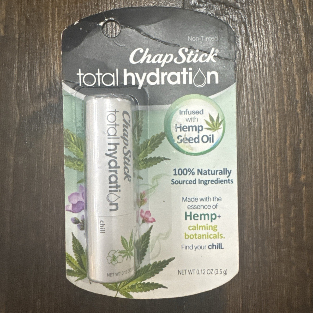 2 Pack Hydrating Lip Care with Seed Oil - Natural Moisturizer, Chill Scent