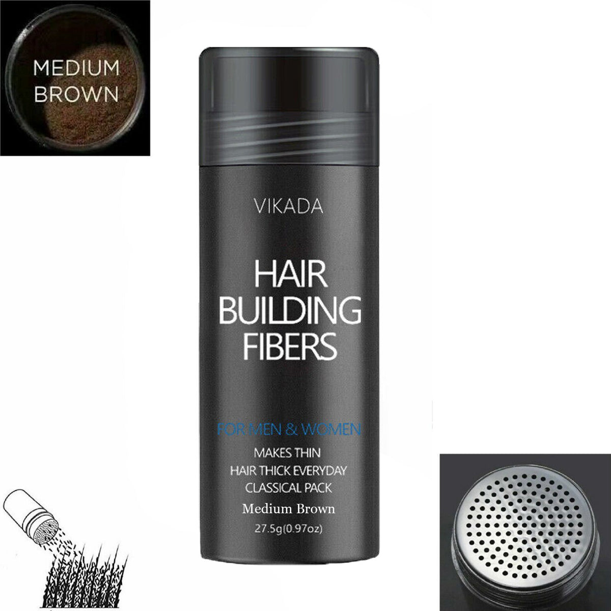 Hair Building Fibers - Keratin Thickening Powder 27.5g