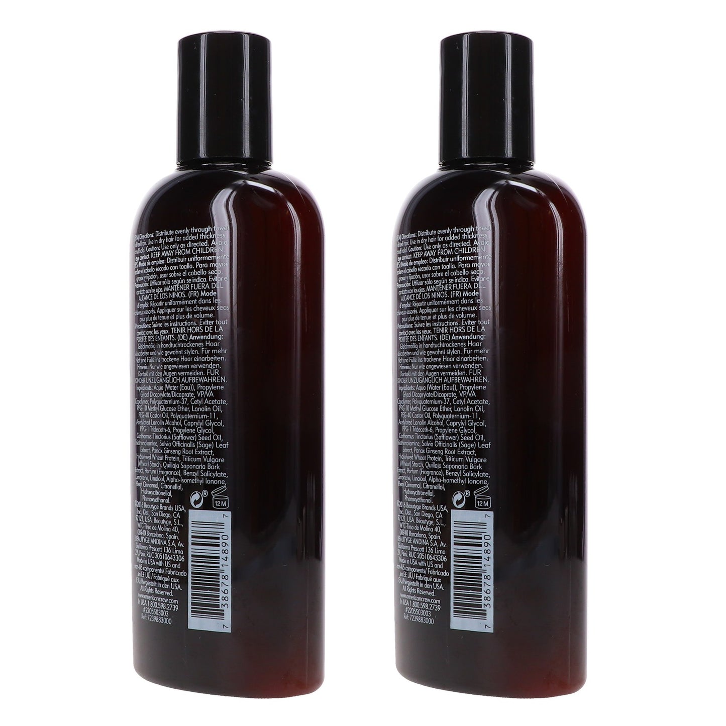 American Crew Light Hold Texture Lotion - 8.4 oz Pack of 2 for Men