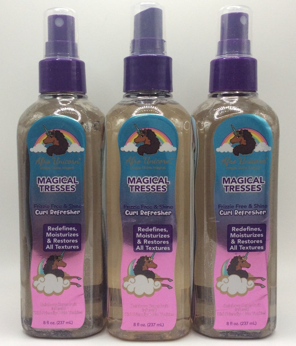 Curl Refreshing Spray for Curly Hair - Frizz-Free Shine, 8 fl oz, Pack of 3