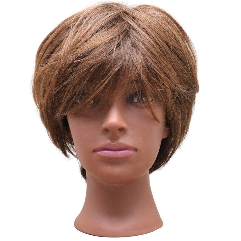 Medium Red Rooted Feathered Pixie Wig for Women - Stylish & Soft