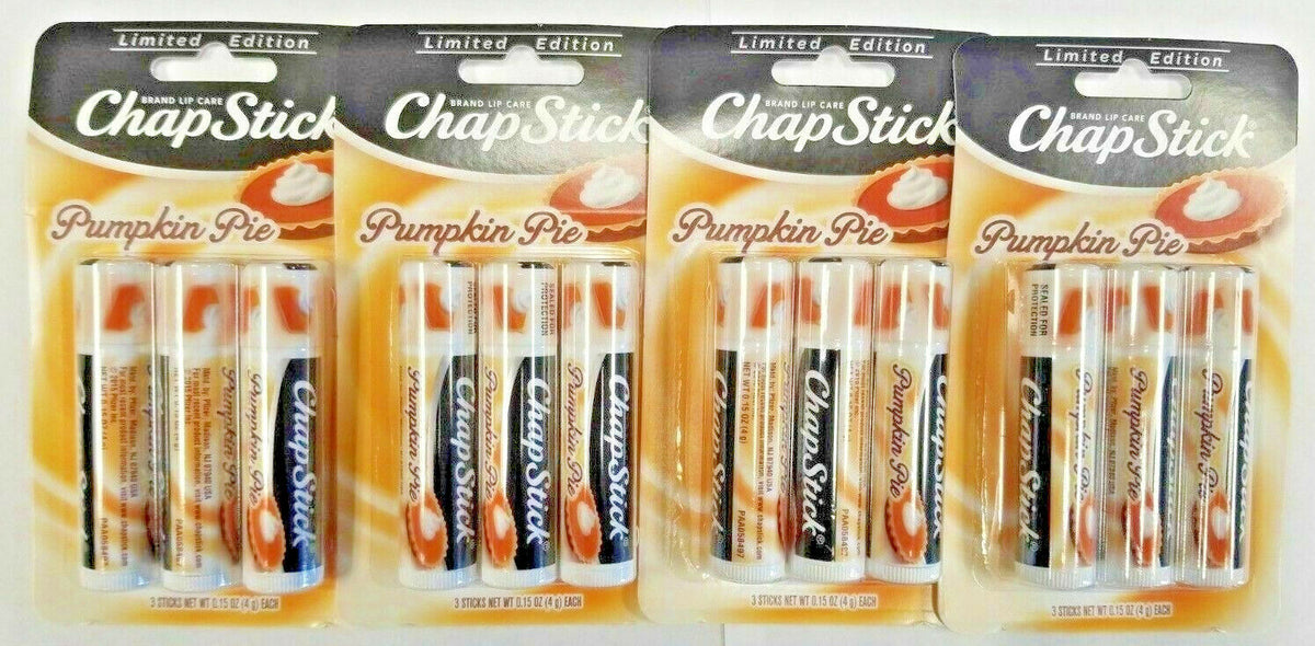 Chapstick Pumpkin Pie Lip Balm Set - Limited Edition 12-Pack