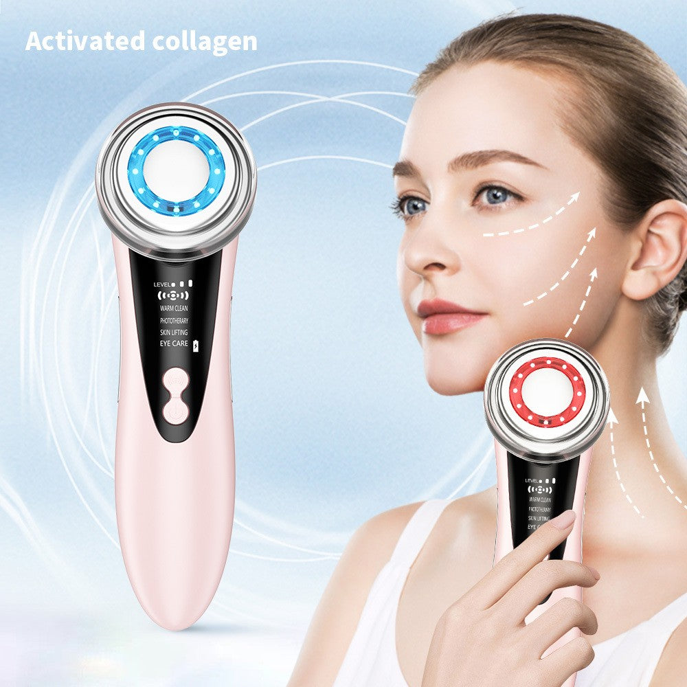 Electric Facial Massager 5 in 1 Skin Tightening Anti-Aging Device for Rejuvenation