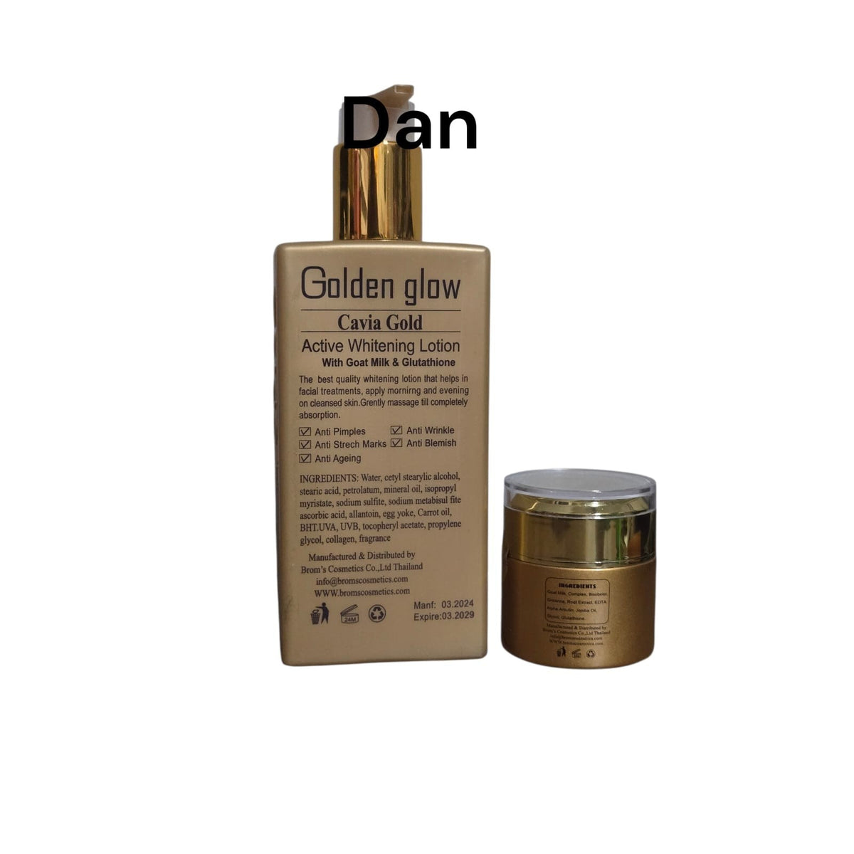 Brightening Gold Caviar Face Lotion SPF 55 & Repair Cream - Glowing Skin