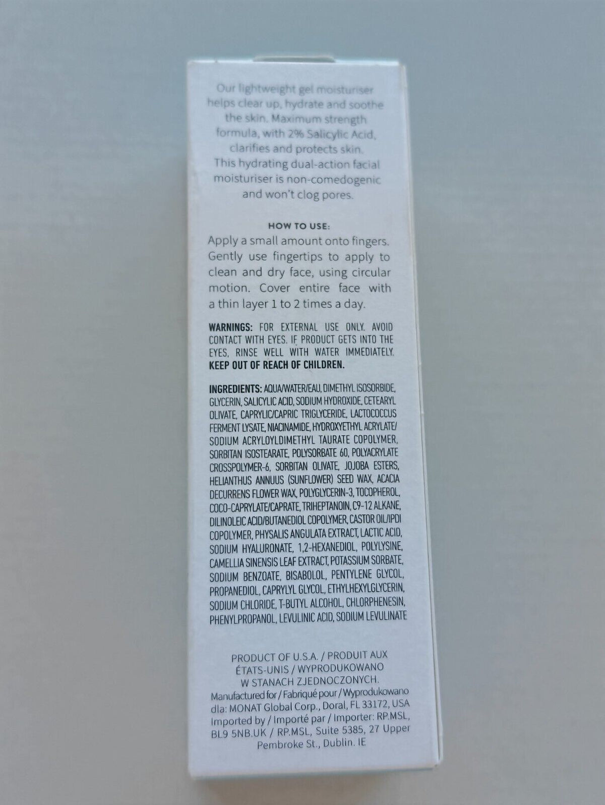 Oil-Free Moisturizer - 1.7 oz Face Hydration