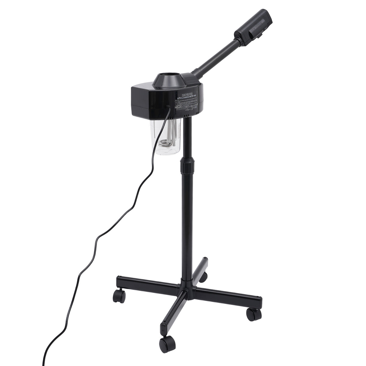 Professional Facial Steamer with Adjustable Head and Wheels 110V