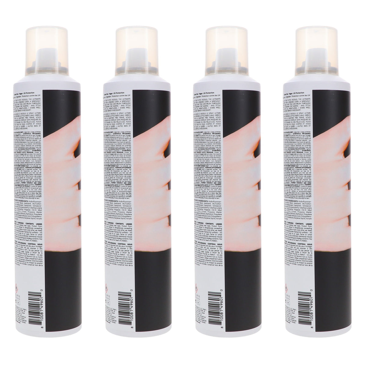 Strong Hold Flexible Hairspray - 9 oz Bottle, 4 Pack for All-Day Styling