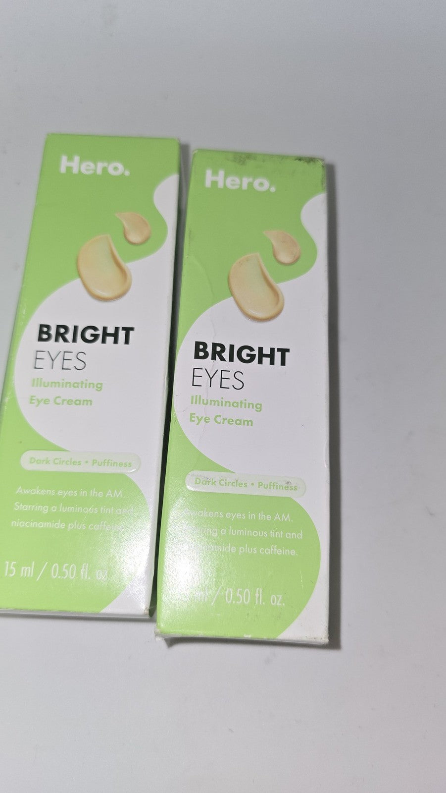 Brightening Eye Cream Set with Niacinamide & Caffeine - 2 Pack 0.50 oz