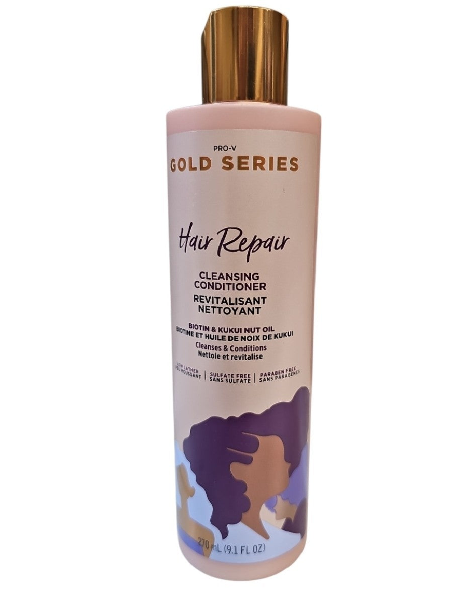 Hair Repair Cleansing Conditioner with Biotin & Kukui Nut Oil - Pro-V Gold Series