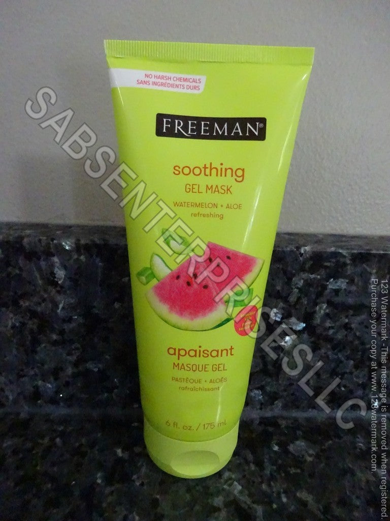 5 Pack Watermelon + Aloe Soothing Gel Mask, 6 oz Each