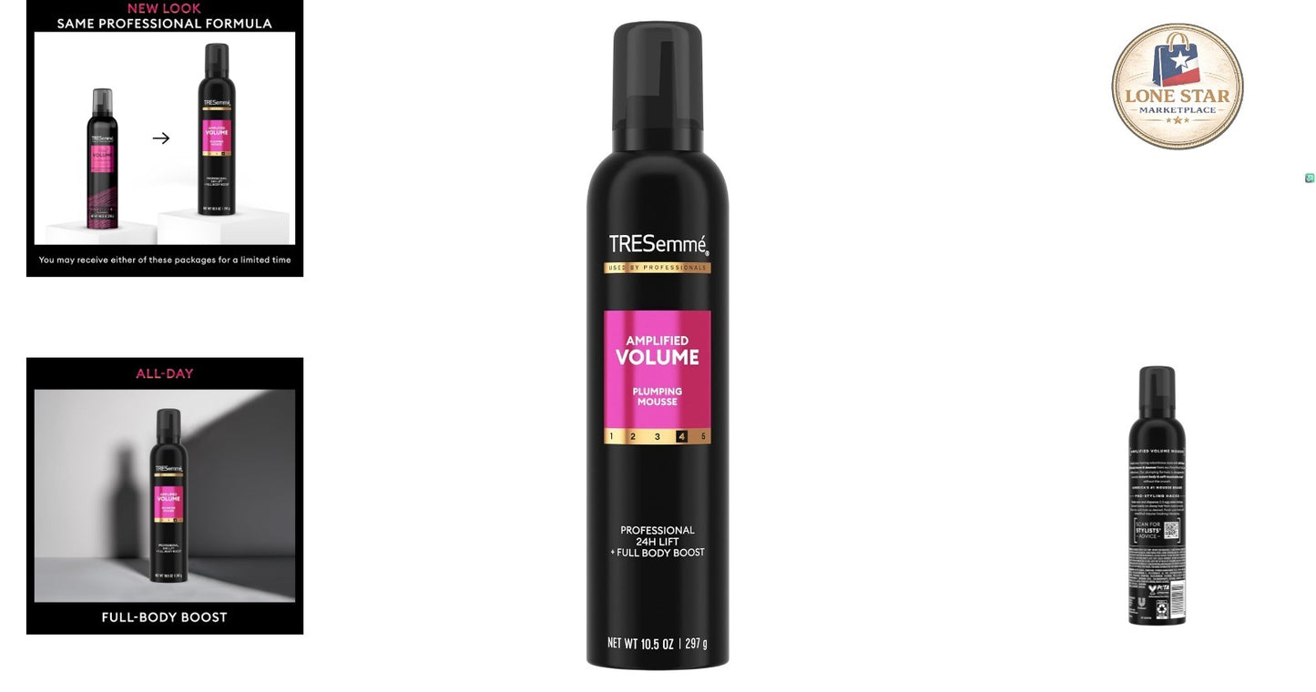 Volumizing Hair Mousse for Soft Hold - 10.5 Fl Oz, Cruelty-Free