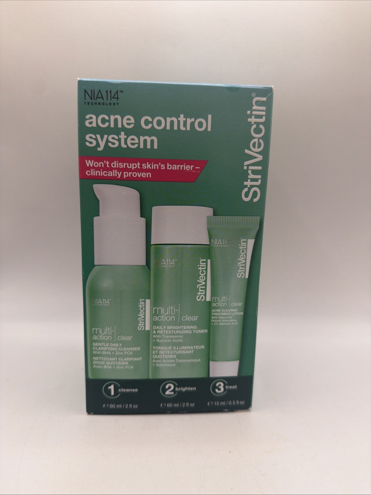 Acne Treatment System - Clear Skin Control Trio for Acne Care
