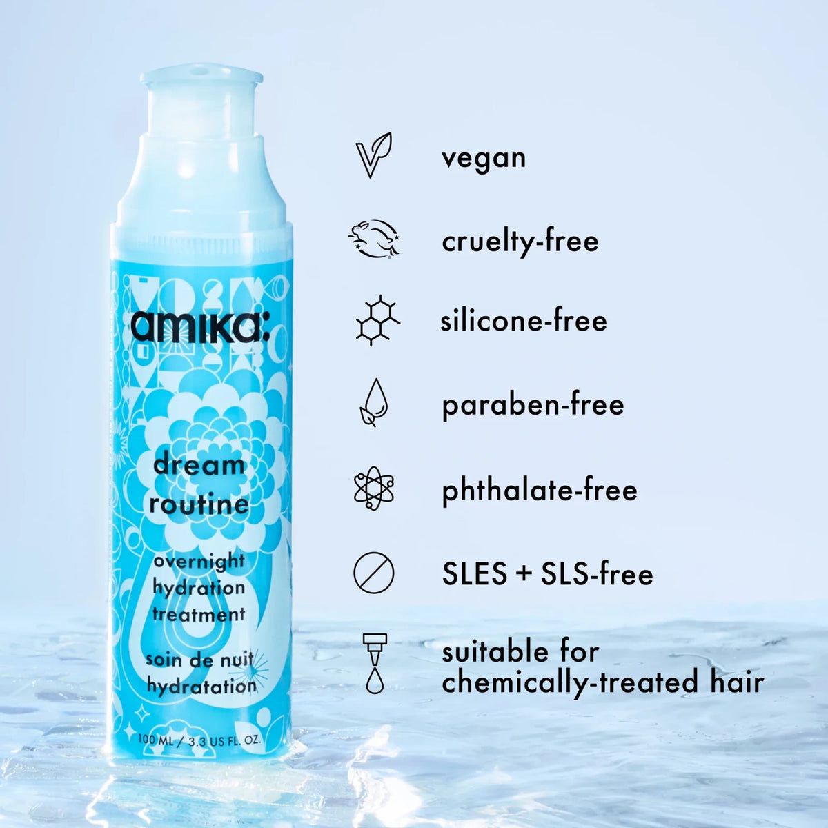 Hydrating Hair Oil Treatment for Thick & Dry Hair - Silicone-Free, 3.3 fl oz