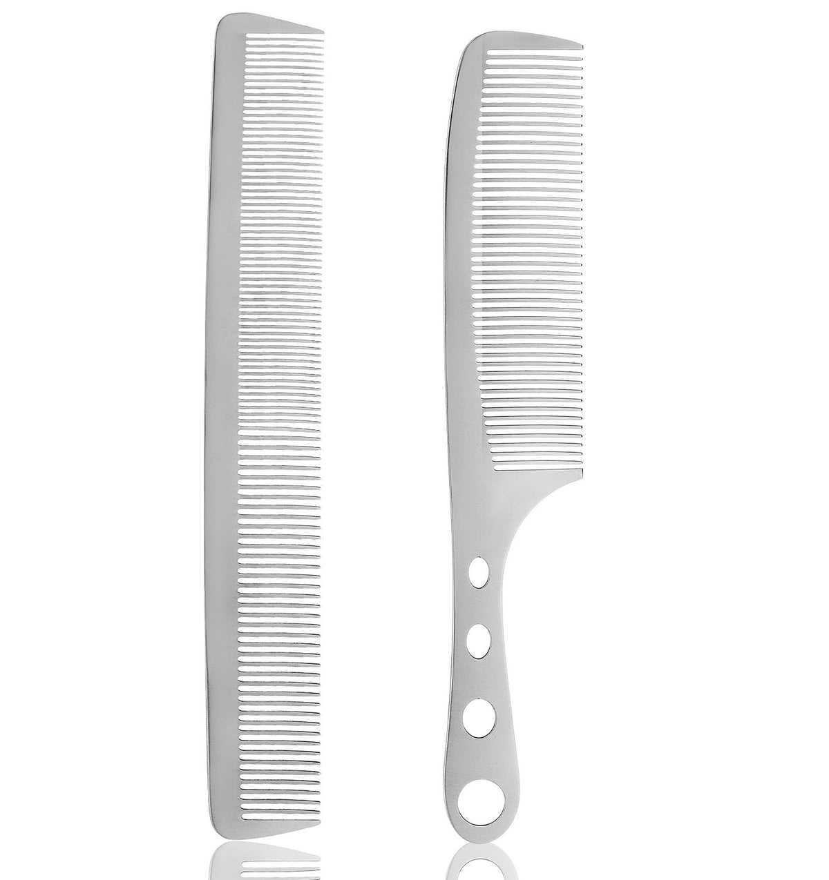 2 Pcs Stainless Steel Hair Comb Set for Women and Men - Anti-Static & Detangling