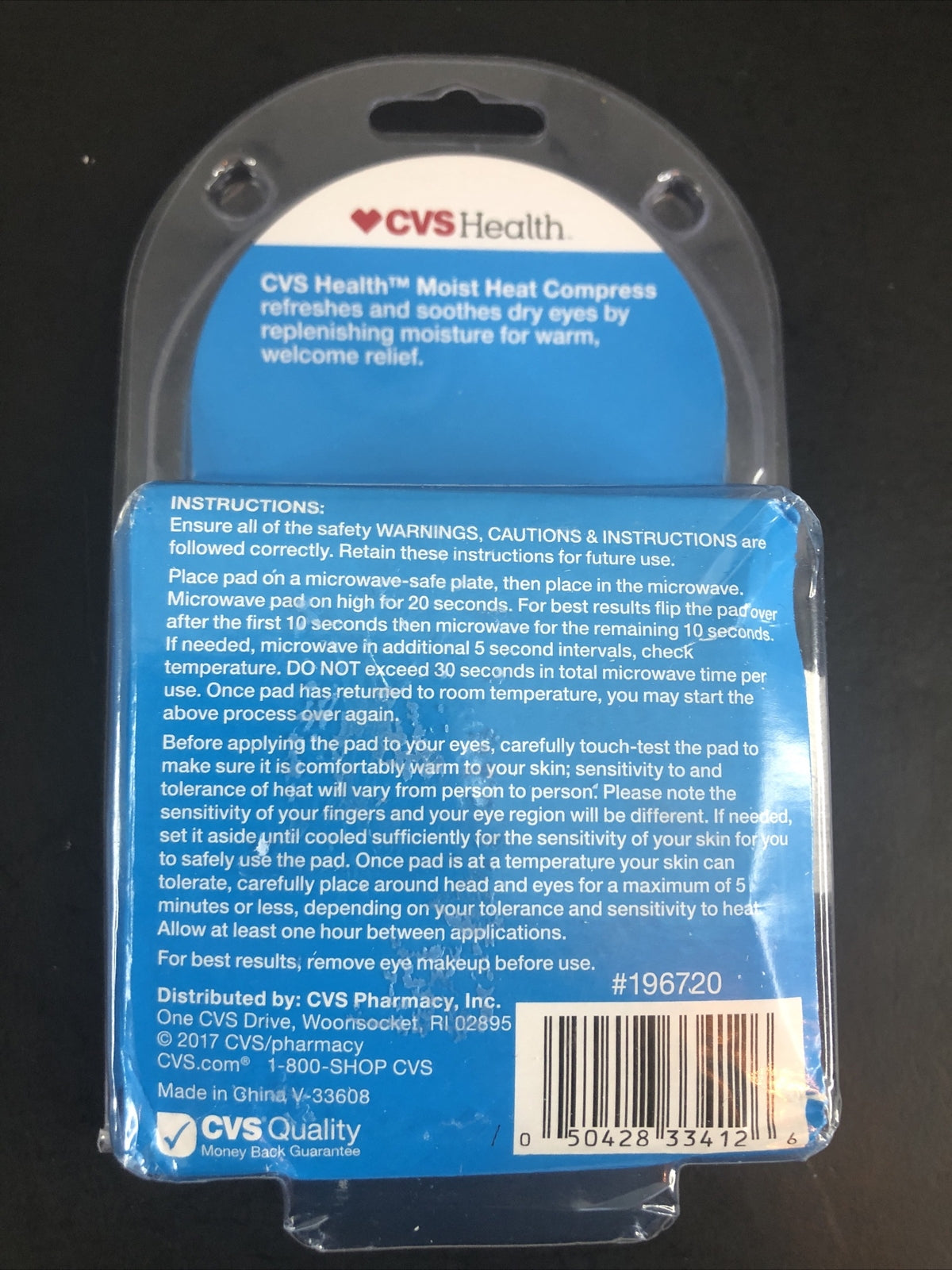 Moist Heat Eye Compress for Dry Eye Relief - CVS Health