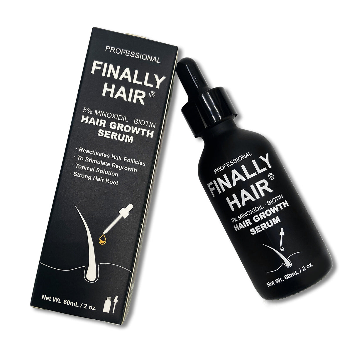 Minoxidil 5% Hair Growth Serum with Biotin & Collagen