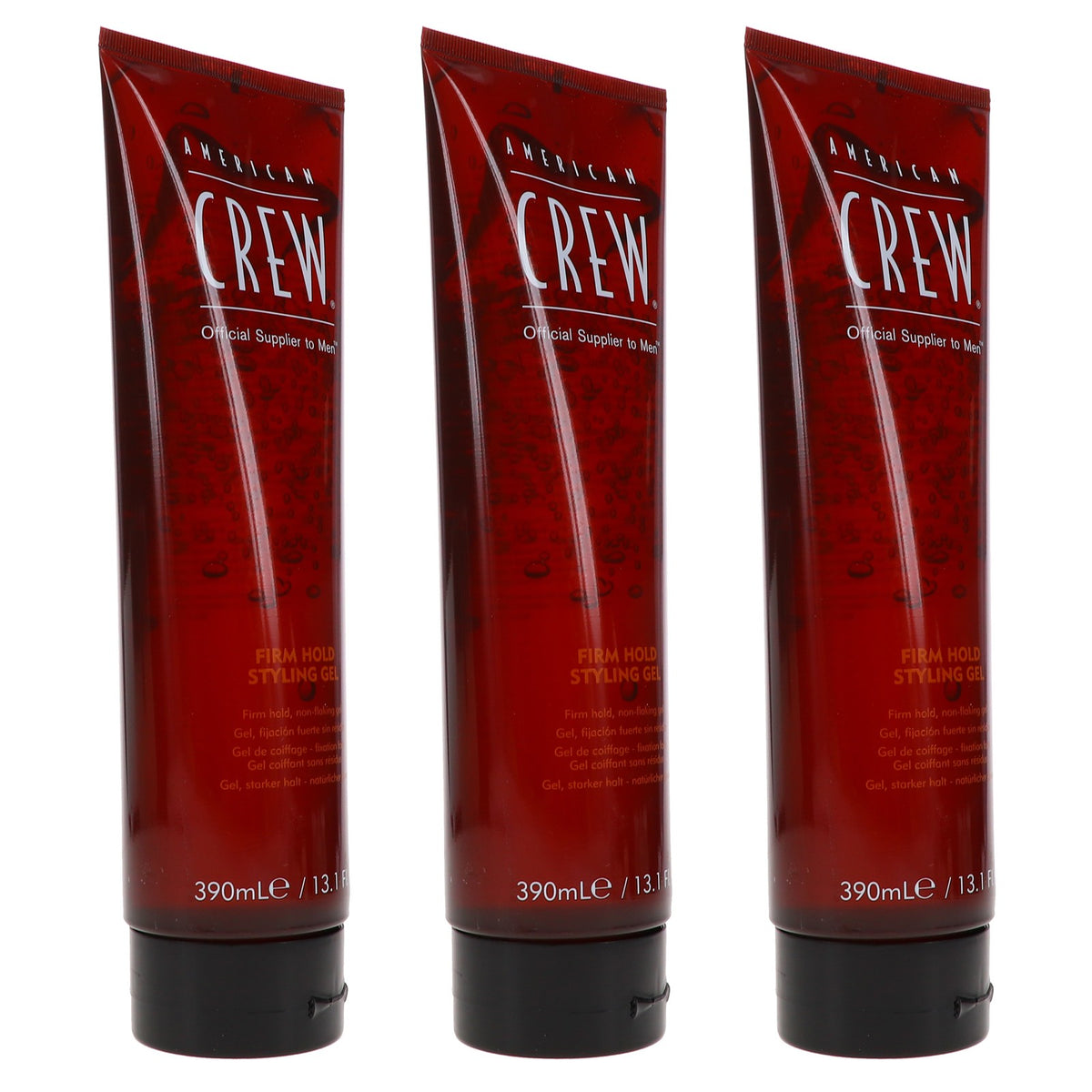 American Crew Firm Hold Styling Gel 13.1 oz - 3 Pack, Strong Hold
