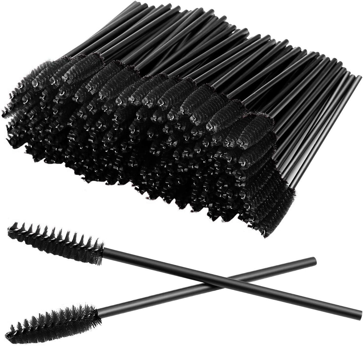 Disposable Eyelash Mascara Brushes Set for Eyelash & Eyebrow Application - 100 Pcs