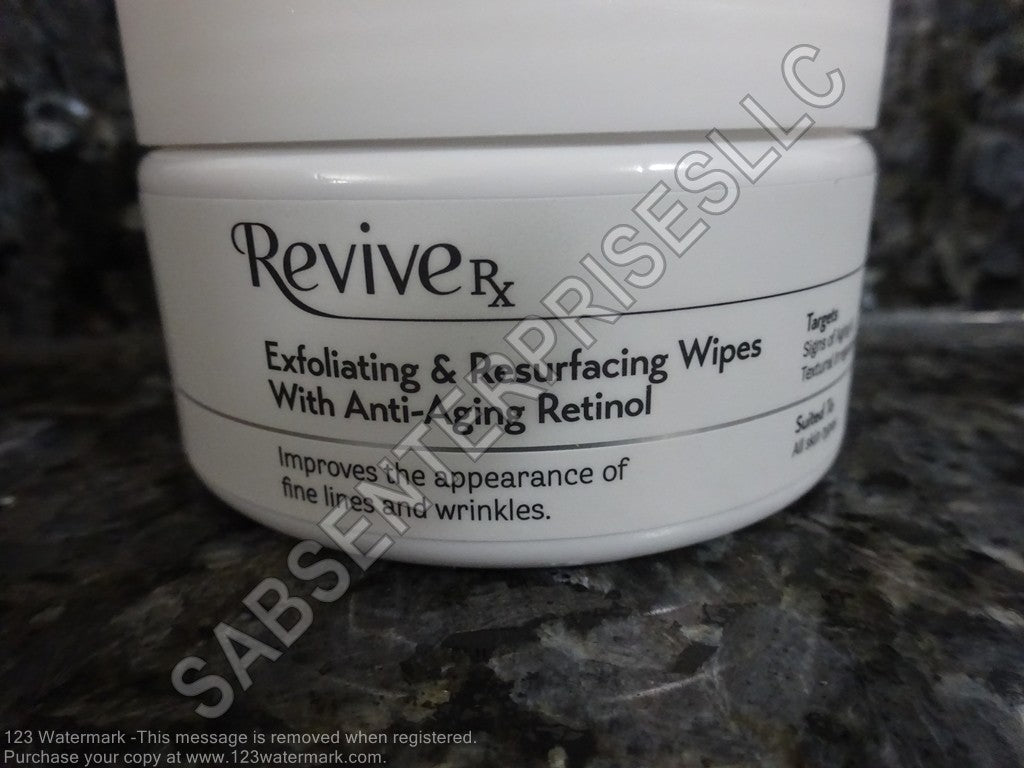 Revive Rx Exfoliating and Resurfacing Wipes with Retinol - 6 Jars of 40 Pads