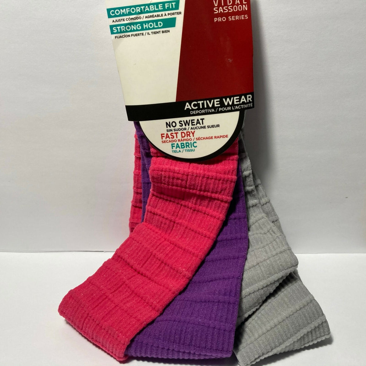 Vidal Sassoon Active Wear No Sweat Fast Dry Strong Hold Headband Hair