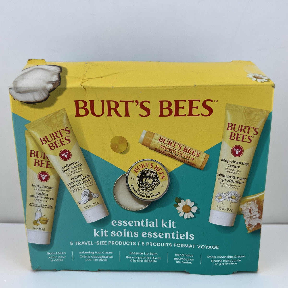 Burt's Bees Travel Size 5-Piece Personal Care Gift Set - Body Lotion, Lip Balm & More