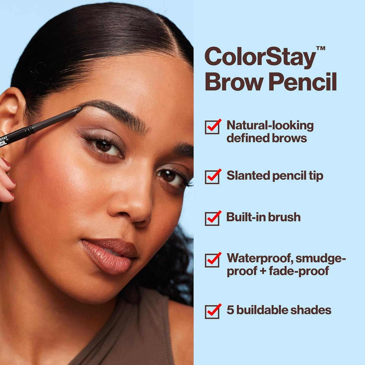 Waterproof Eyebrow Pencil Blonde - Natural, Long-Lasting Brow Definition