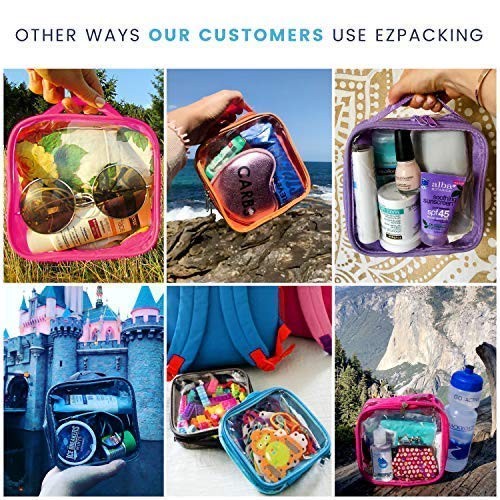 Clear TSA Approved Travel Toiletry Bag for Carry-On, Quart Size Pouch