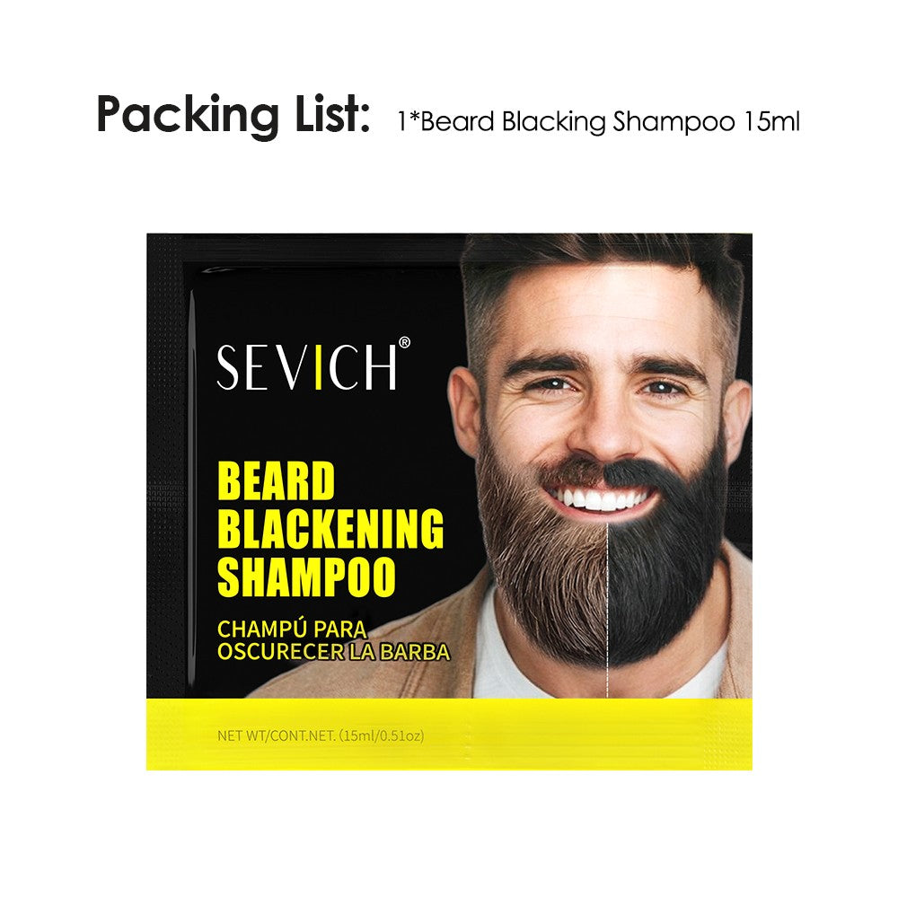 Black Beard & Mustache Dye - 5 Minute Fast Color, 10 Pack