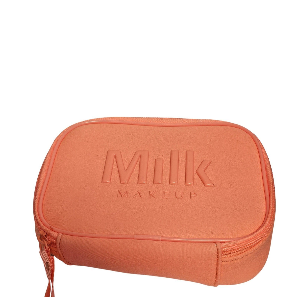 Orange Zippered Cosmetic Makeup Bag Case - Padded Travel Organizer