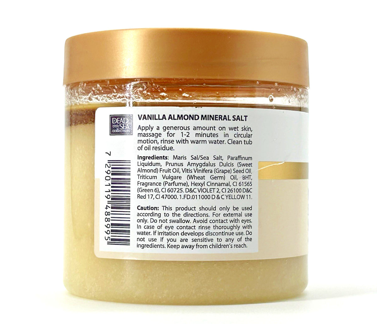 Dead Sea Collection Vanilla Almond Exfoliating Mineral Salt Scrub